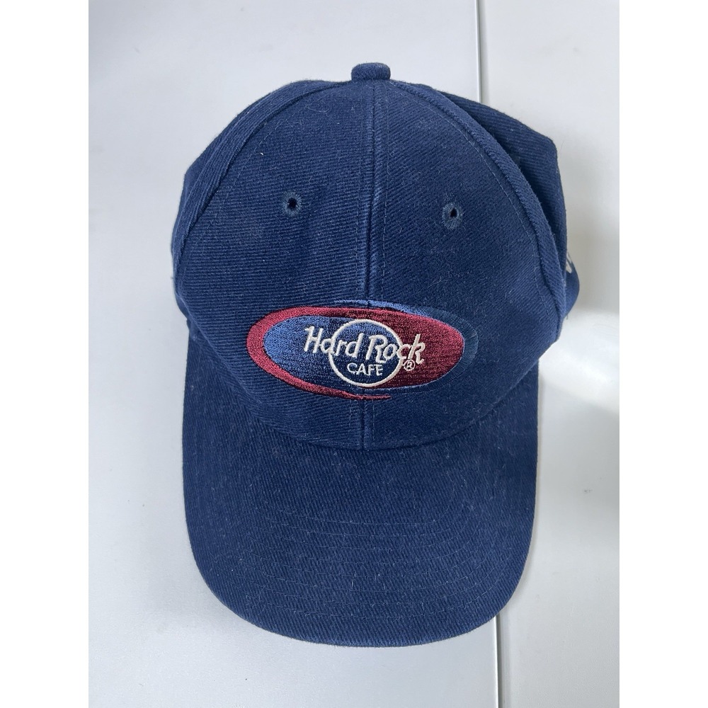 Vintage Hard Rock Cafe Hat Cap Adult Snapback Blue Green‎ Adjustable LAS VEGAS